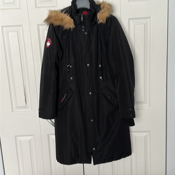 Canada Weather Gear Super Triple Goose Black Parka Size L - Picture 10 of 13